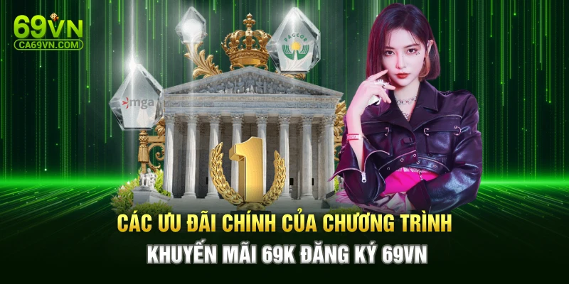 Các ưu đãi chính của chương trình khuyến mãi 69k đăng ký 69vn